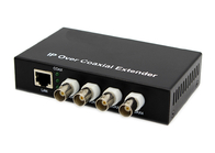4 cổng BNC Bộ chuyển đổi IP sang đồng trục 10 / 100Mbps 1 cổng LAN 1.5km