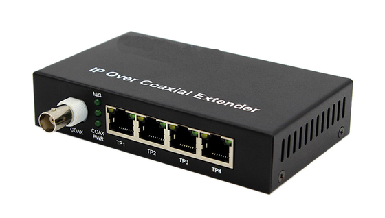 10 / 100M PoE qua Ethernet Coaxial Extender và POE qua Coax 4 cổng Ethernet 1 BNC