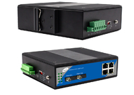Bộ chuyển mạch cáp quang Ethernet 100KM Cascading công nghiệp với 2 cổng cáp quang và 4 cổng Ethernet