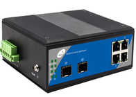 Bộ chuyển mạch quang SFP được quản lý Ring Loop 2 khe cắm SFP Gigabit + 4 cổng Gigabit Ethernet