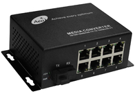 Bộ chuyển đổi cáp quang sang Ethernet đơn chế độ 1 cổng SC và 8 cổng Ethernet