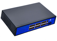 Bộ chuyển mạch Gigabit PoE 53,5V DC với 24 cổng POE và 2 cổng Ethernet và 2 cổng SFP