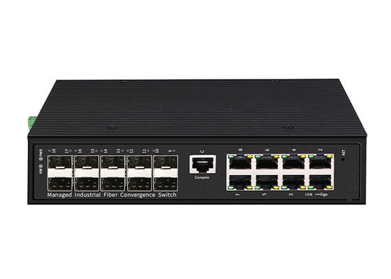 Công tắc cáp quang Ethernet công nghiệp RJ45 8 10/100/1000Base-TX 10 1000M SFP