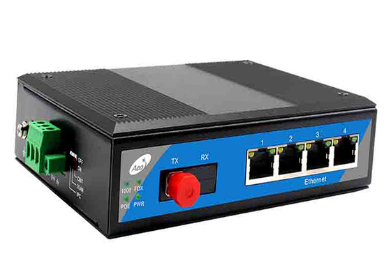 FCC Fiber POE Switch 4/8/16/24 cổng Network Switch với VLAN và IPC 250m
