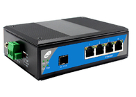Industrial Din Rail SFP Fiber Switch 1 khe cắm SFP và 4 cổng Ethernet