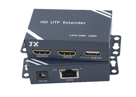 FCC 1080P HDMI Extender với KVM USB 100M qua cáp RJ45 Cat5e / Cat6