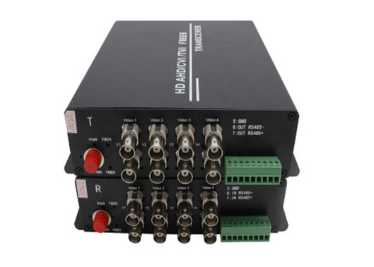 1080P AHD / CVI / TVI Video Fiber Converter 8ch 1080P BNC Video Với Rs485 Dữ liệu