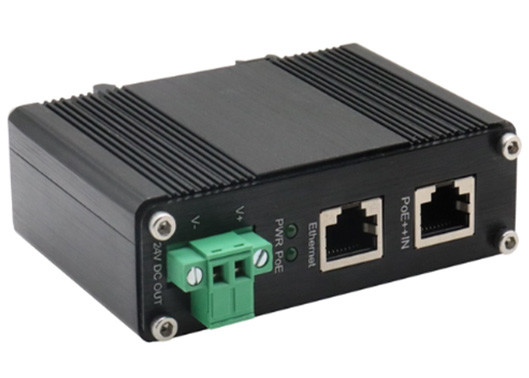 Din Rail Công nghiệp Gigabit POE Injector 802.3bt 95W PoE Splitter 24VDC