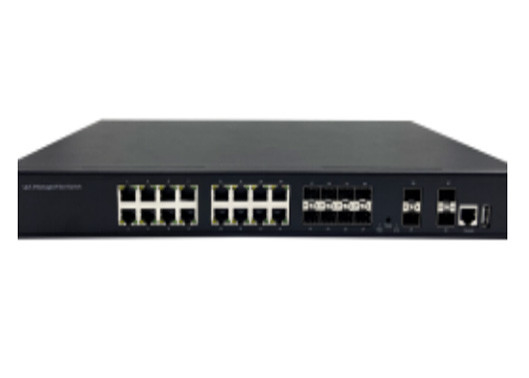 Chuyển đổi Ethernet sợi 10G được quản lý với 4 cổng 1G / 10G SFP + và 16 cổng Ethernet 1000Mbps +8 cổng SFP 1000Mbps
