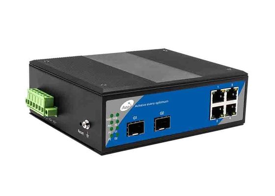 Bộ chuyển mạch cáp quang SFP xếp tầng, Bộ chuyển mạch 4 cổng POE với 2 SFP