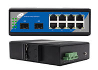 Bộ chuyển mạch Ethernet 8 cổng Gigabit với cổng SFP 1310 / 1550nm Managed 2 SFP và 8 POE Ethernet