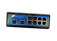 Hướng dẫn công nghiệp Bộ chuyển mạch SFP Rail 2 Gigabit SFP và 4 Ethernet 10 / 100Mbps và 4 cổng SFP 10 / 100Mbps