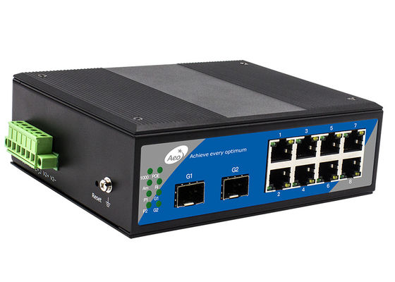 Bộ chuyển mạch POE công nghiệp vòng ghép tầng, Bộ chuyển mạch POE 8 cổng Gigabit