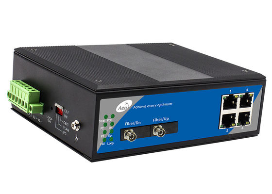Bộ chuyển mạch POE công nghiệp 4 cổng 10 / 100Mbps, Bộ chuyển mạch Ethernet 100 Mbps