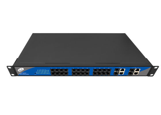 Rack Mount 100KM SFP Fibre Switch 1310 / 1550nm