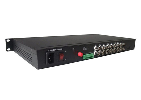 Bộ chuyển đổi 16CH BNC sang cáp quang Chế độ đơn 1310 / 1550nm