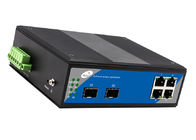 Bộ chuyển mạch quang 4 cổng đầy đủ Gigabit 4 khe cắm Ethernet 2 SFP