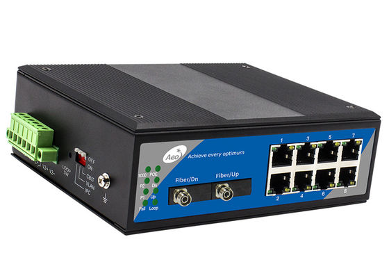 Hỗ trợ CBIT 10 / 100Mbps Bộ chuyển mạch POE công nghiệp 8 cổng