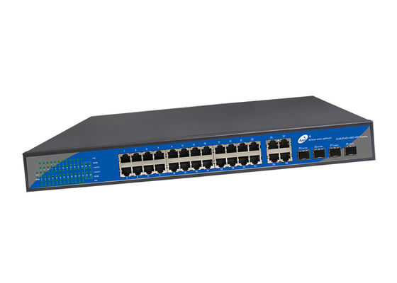 Bộ chuyển mạch quang 24 cổng Gigabit SFP, Bộ chuyển mạch POE 10/100 / 1000M 19 inch