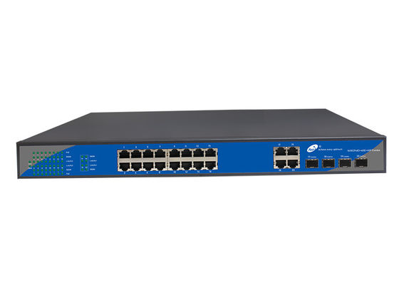 Bộ chuyển mạch quang FCC 16 cổng SFP 16 Cổng 10/100 / 1000M POE 4 Cổng kết hợp Gigabit