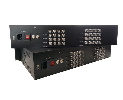 32CH TVI / CVI / AHD Video to Fiber Converter Chế độ đơn Single Fiber 20KM