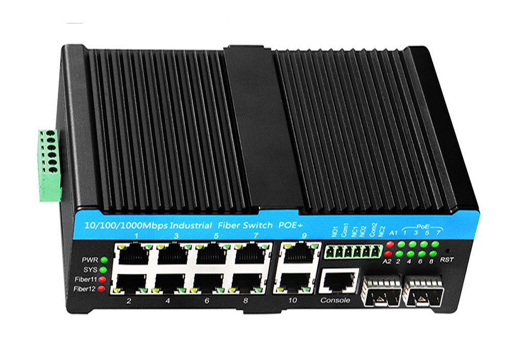 Bộ chuyển mạch Ethernet được quản lý lớp 2 với Full Gigabit 8 cổng POE + 2 cổng kết hợp