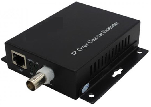 PoE + Ethernet qua Coax (EOC) Chuyển đổi 10/100mbps 1,5km 1 BNC và 1 cổng Ethernet