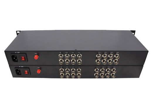 HD-AHD / CVI / TVI Video đồng trục qua Fiber Converter 16ch 1080P BNC Video với Rs485 dữ liệu
