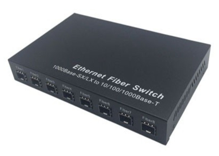 Gigabit Fiber SFP Switch 1.25Gbps 8 cổng SFP Fiber và 2 cổng RJ45