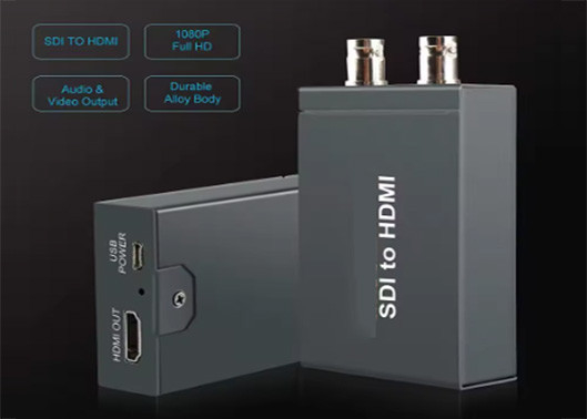 Chuyển đổi HD / 3G SDI sang HDMI Chuyển đổi HDMI qua SDI cho tín hiệu CCTV SD HD và 3G SDI