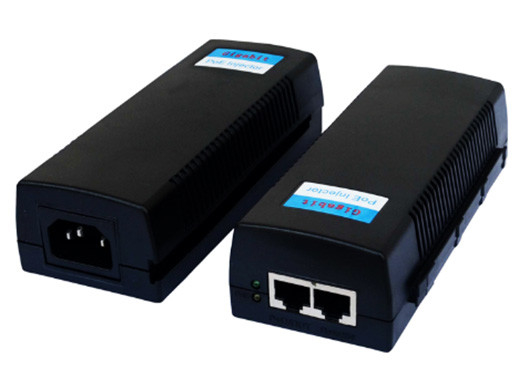 Cổng đơn 10/100/1000M 60W Ultra POE Injector 100-240V AC 50/60Hz 1.5A Max Input