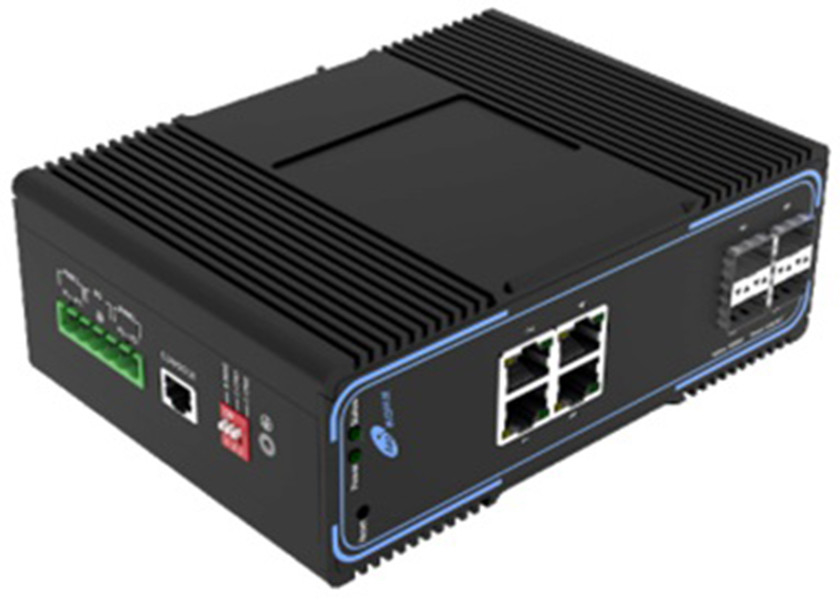 Managed Ethernet Fiber Switch 10/100/1000Mbps 4 SFP và 4 cổng Ethernet POE