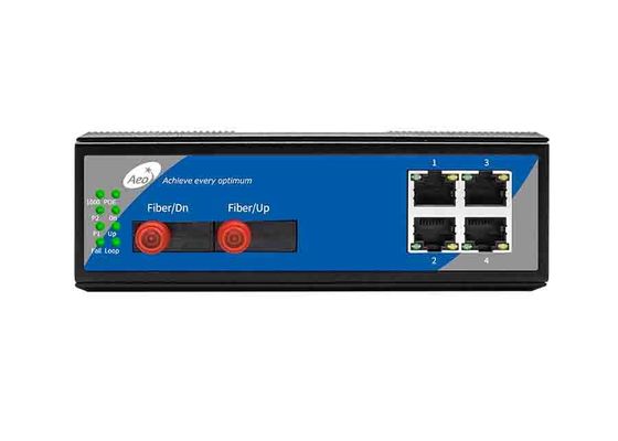 Bộ chuyển mạch cáp quang Ethernet IEEE802.3 10 / 100Mbps 4 cổng